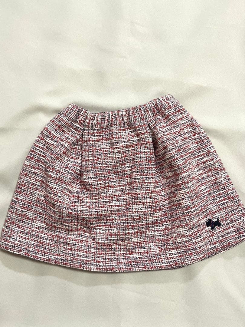ファミリア　ツイードスカート　110