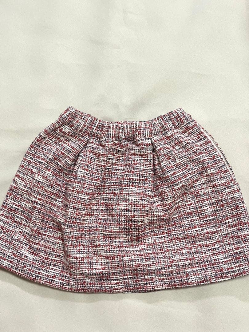 ファミリア　ツイードスカート　110