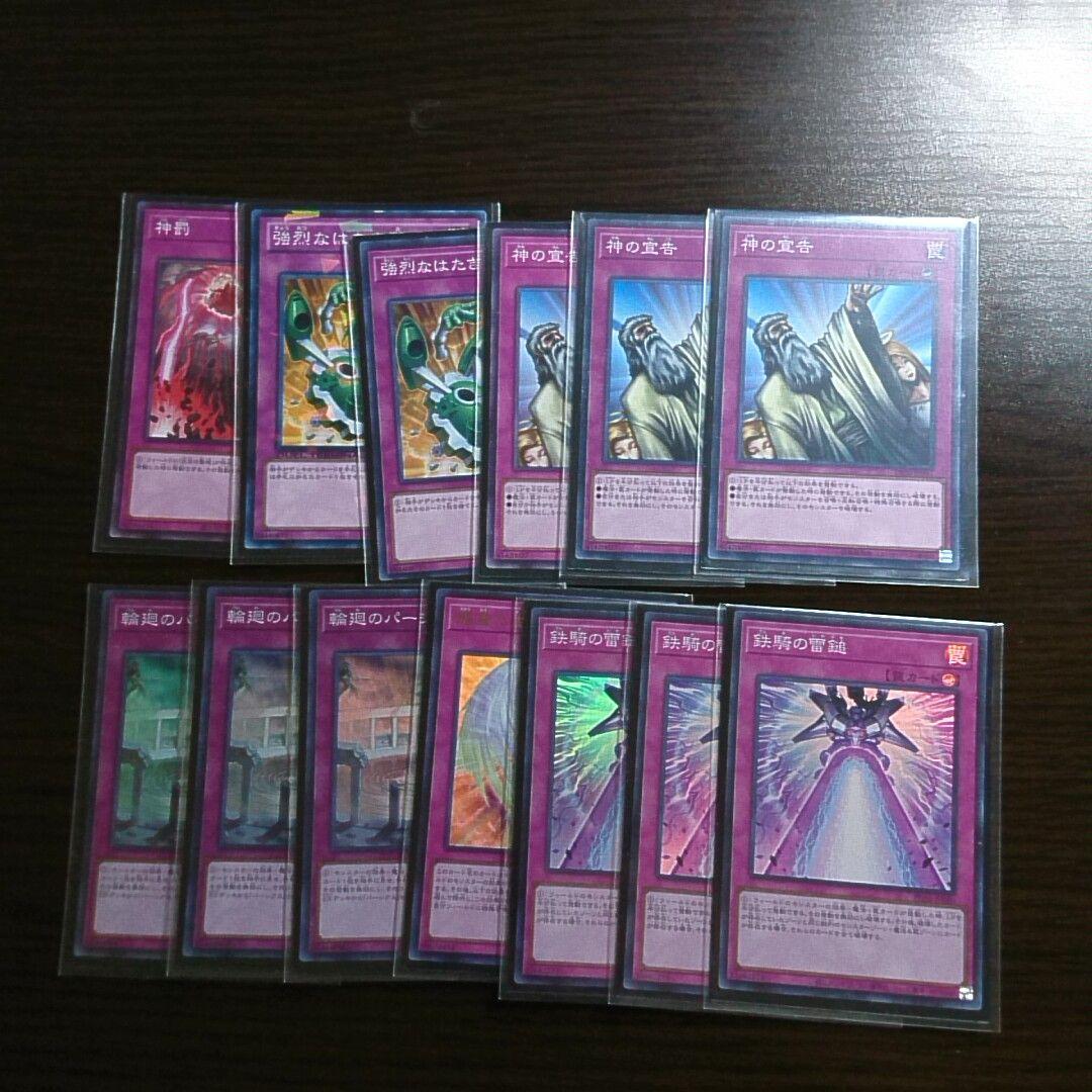 遊戯王【モルガナ パーミッション】デッキ　パーシアス スリーブ付