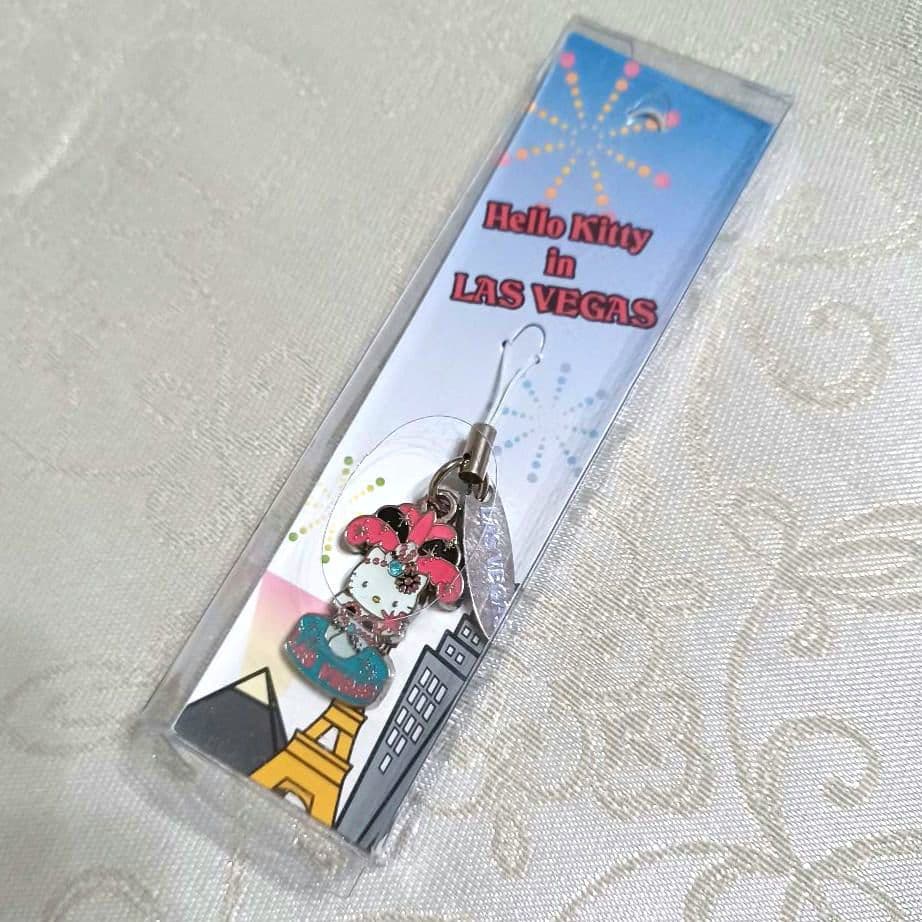 【レア】海外 ハローキティ　ラスベガス　根付け ストラップ　ご当地キティ