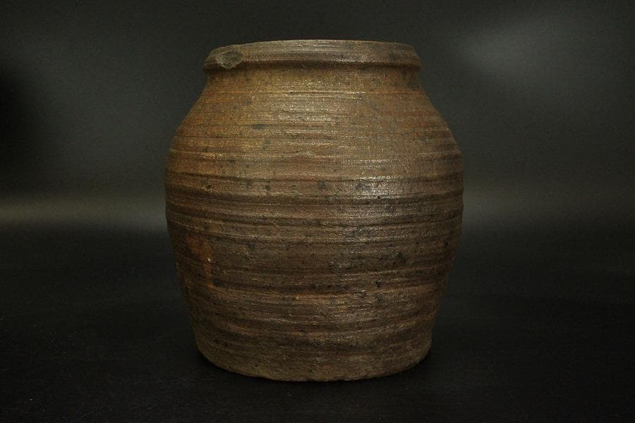 古備前 壷 波線紋 壷 古美術(ZE537)