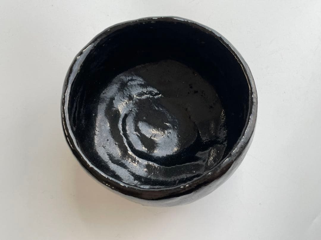 陶芸家　九代　樂吉左衛門　楽了入　黒楽茶碗　黒茶碗　合わせ箱