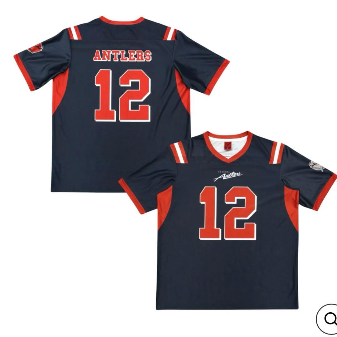 新品未着用　鹿島アントラーズ　アメフト風シャツ　Mサイズ