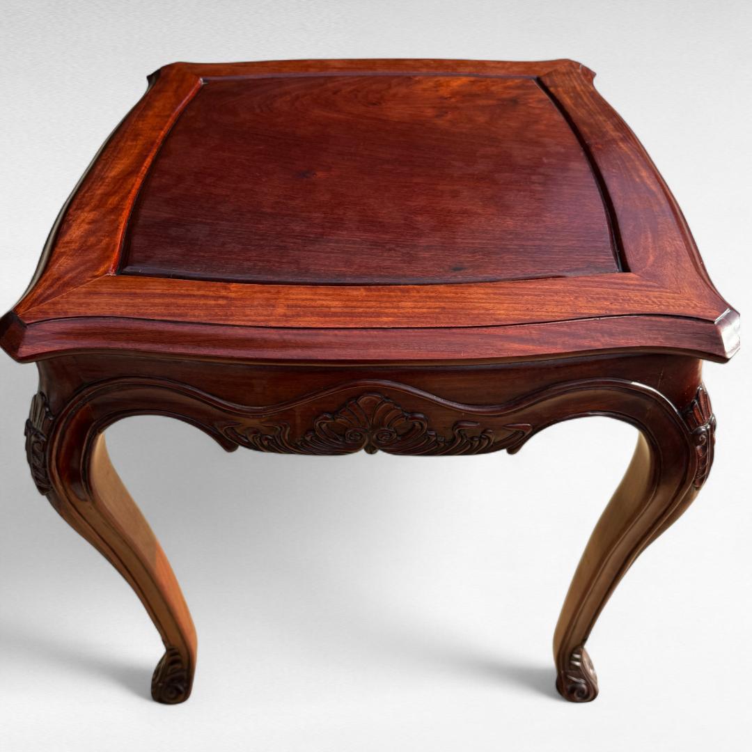 アンティーク サイドテーブル 彫刻 猫脚 クラシック調 エレガント