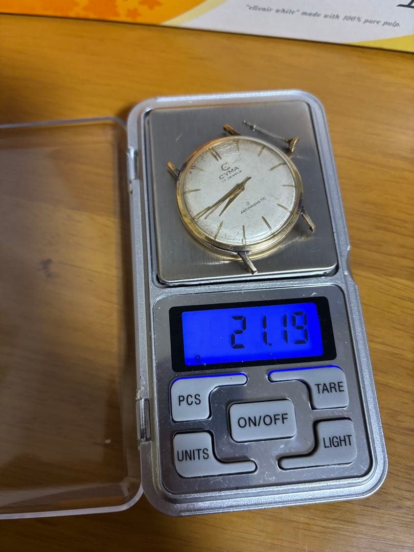 CYMA。シーマ。時計。18K、0.750。ジャンク