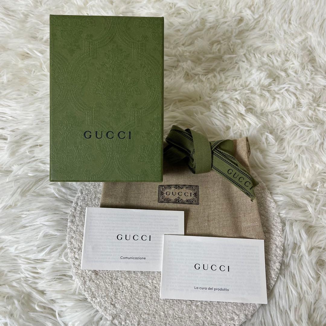 新品未使用　現行　GUCCI キーケース　キーリング　6連　レザー　箱保存袋付き