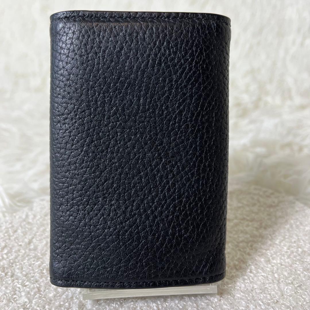 新品未使用　現行　GUCCI キーケース　キーリング　6連　レザー　箱保存袋付き