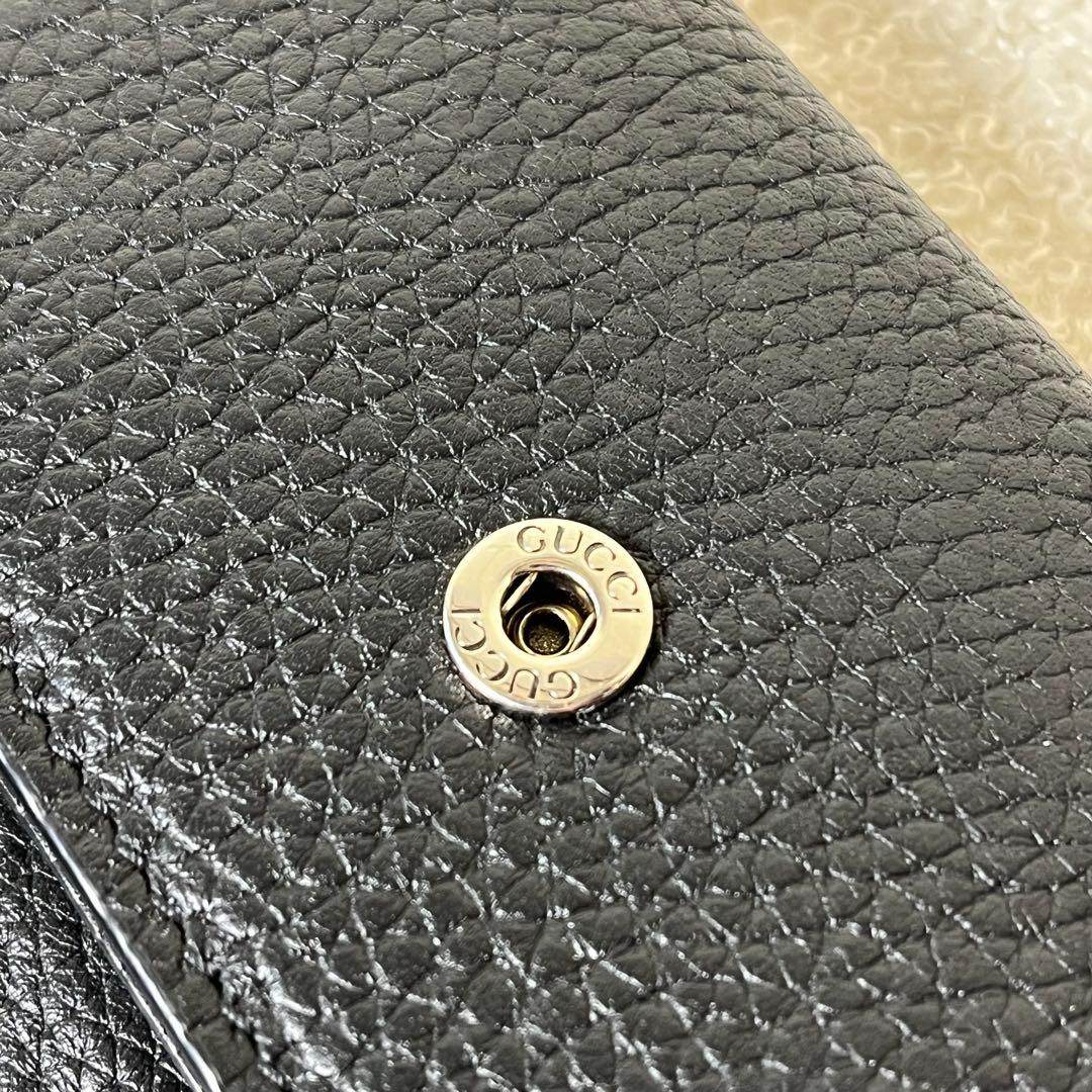 新品未使用　現行　GUCCI キーケース　キーリング　6連　レザー　箱保存袋付き