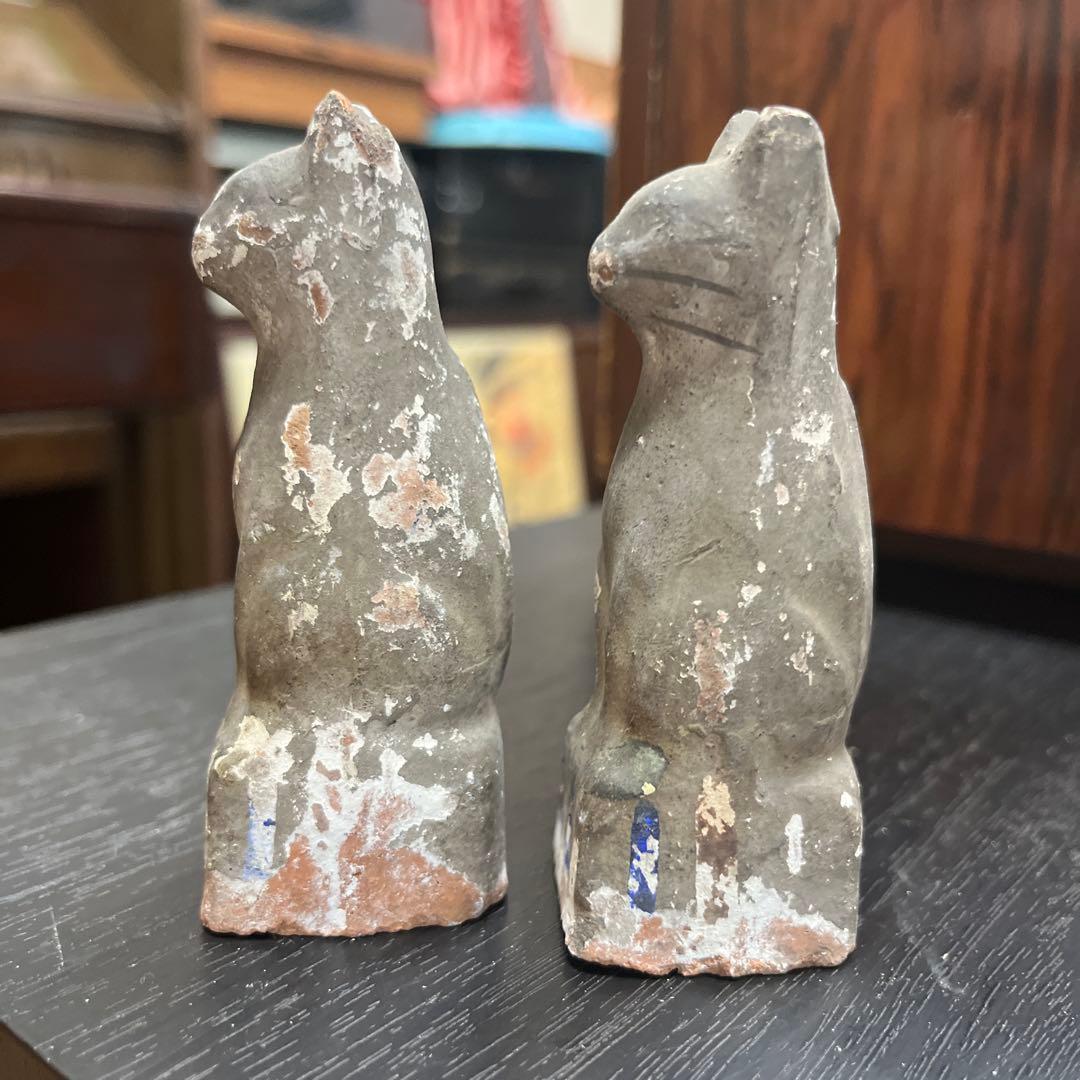 古作 土人形 狐 郷土人形 今戸人形 江戸期　アンティーク