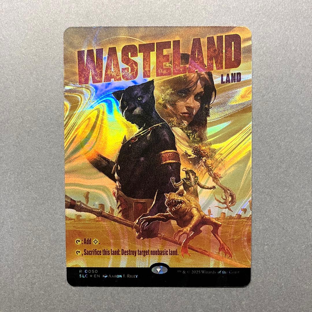 MTG 不毛の大地 英語 ボーダーレス ハロー Foil