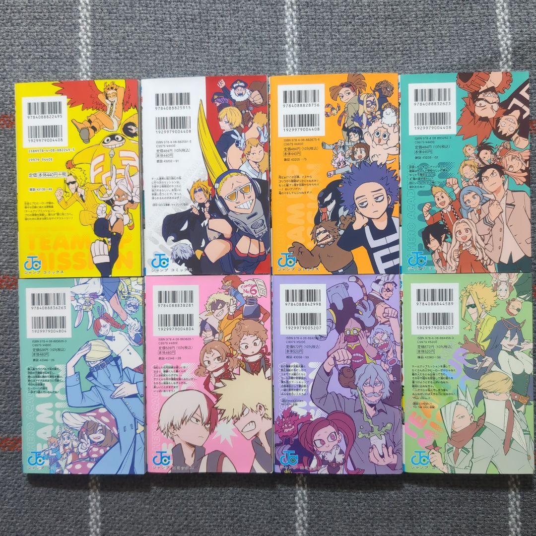 僕のヒーローアカデミア　チームアップミッション　公式キャラクターブック　計18点