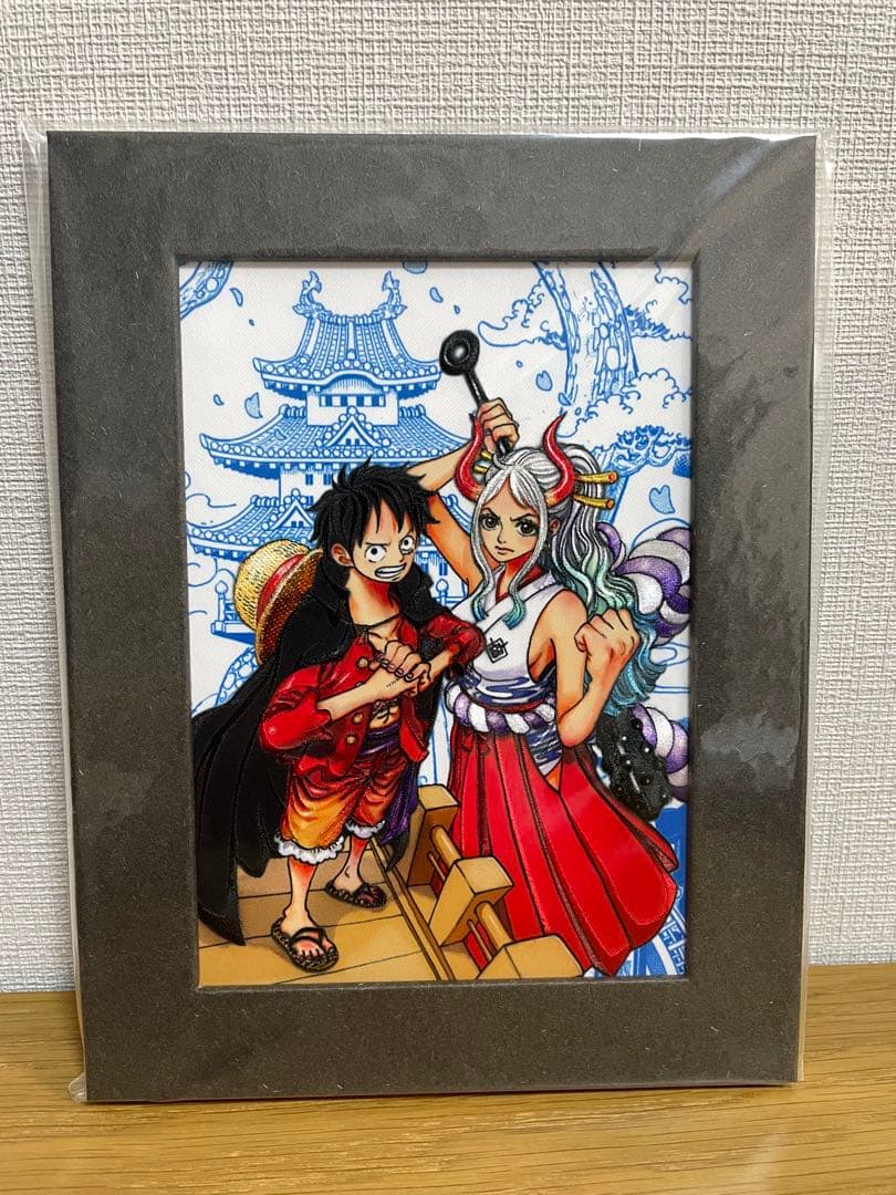 ワンピース　刺繍アート