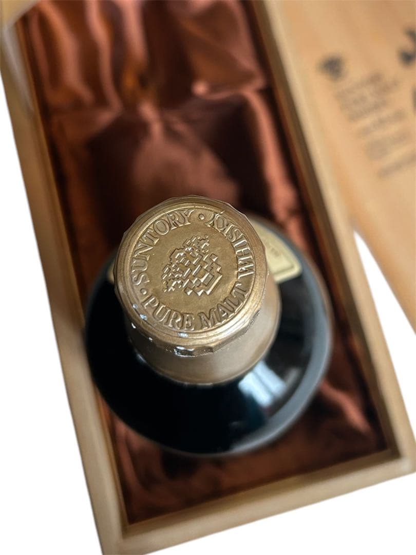 古酒サントリー ピュアモルト ウイスキー 山崎 12年 750ml 木箱入未開封