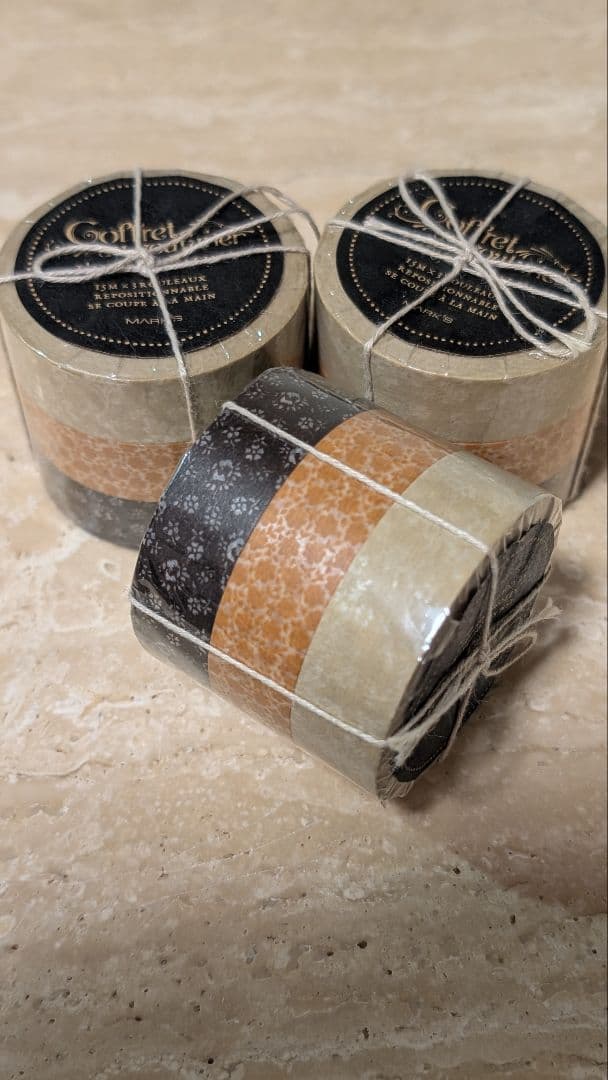 廃盤 マークス コフレドゥクチュリエ 花柄マスキングテープ 3セット 15個