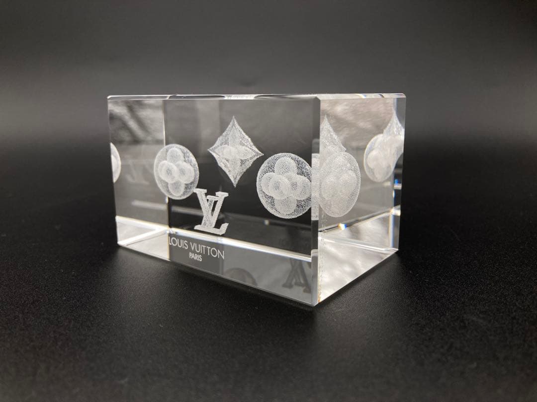 ルイ・ヴィトン LOUIS VUITTON ペーパーウエイト　クリスタルガラス