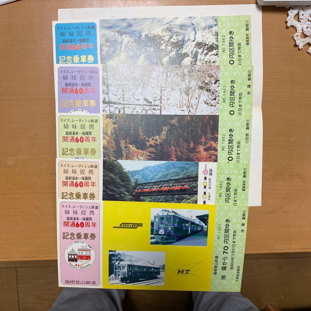 レーティシェ鉄道、箱根登山鉄道姉妹提携60周年記念乗車券