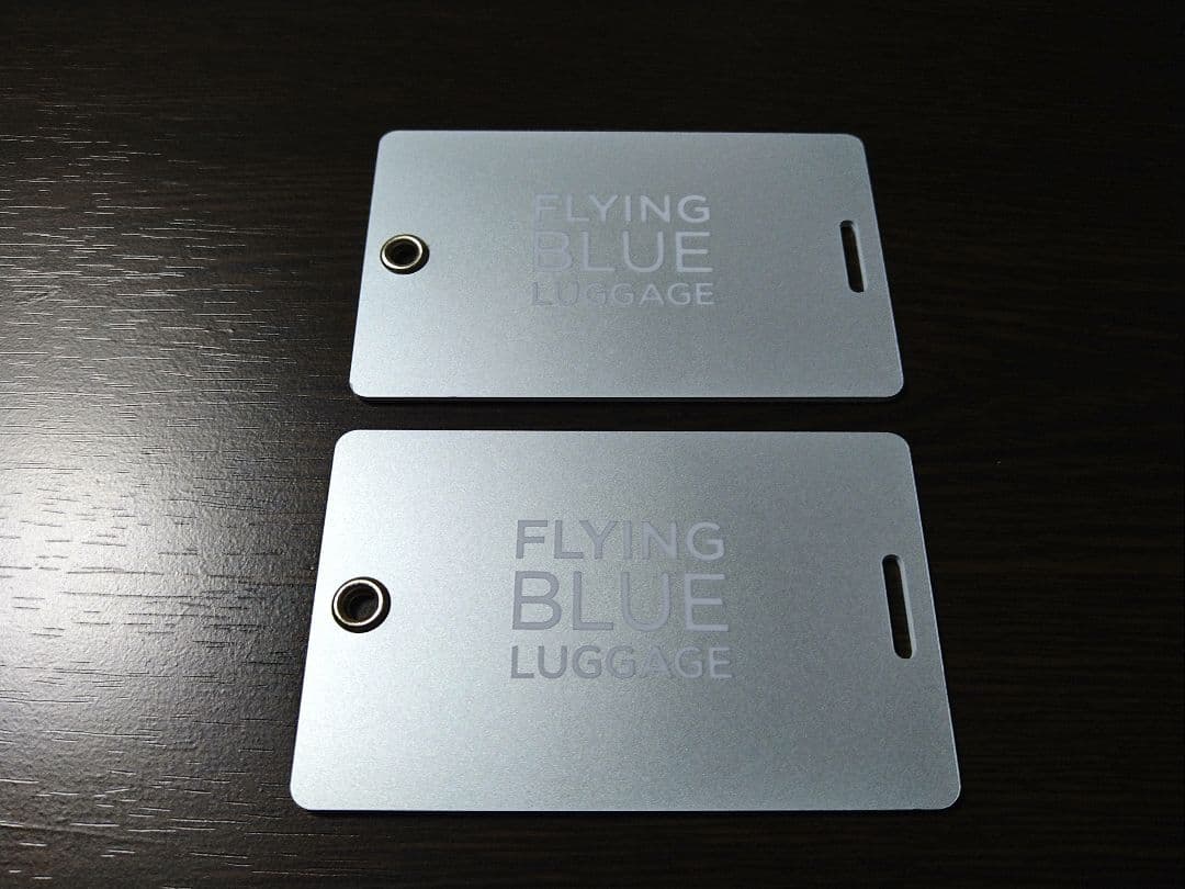 【非売品】新品未使用 エールフランス航空 プラチナ上級会員専用ネームタグ2組