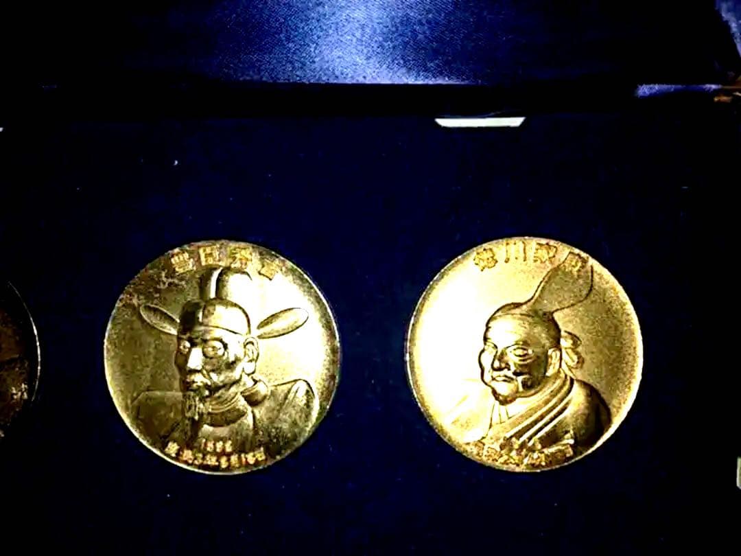 純金メッキ　メダル3個