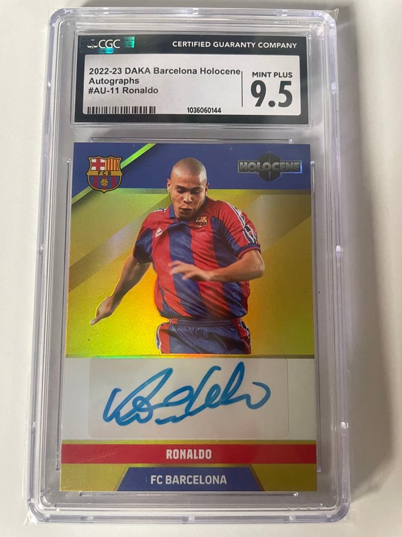 ブラジルロナウド直筆サインカード