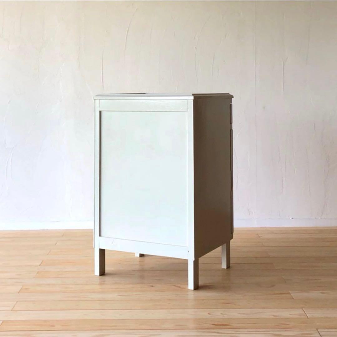 キャビネット　アンティーク　木製　古家具　古道具　家具　店舗什器　花台　シャビー