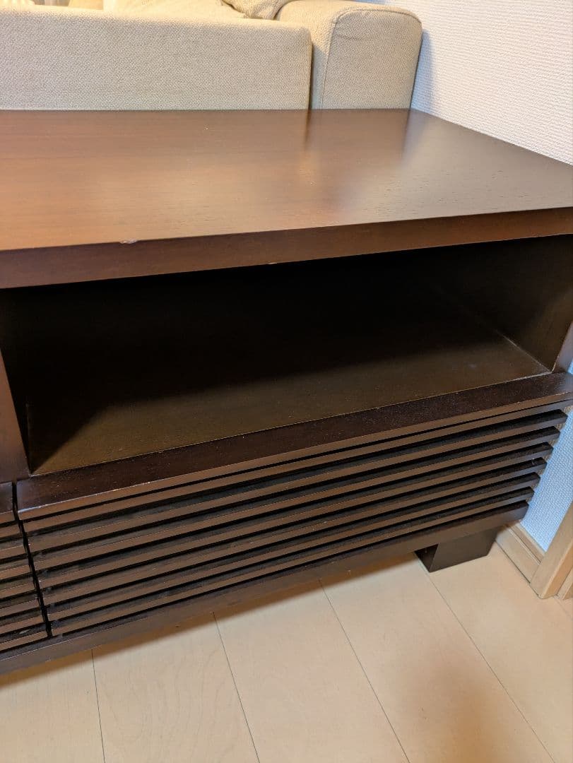 高級家具a.flat エーフラット「ルーバー」テレビボード