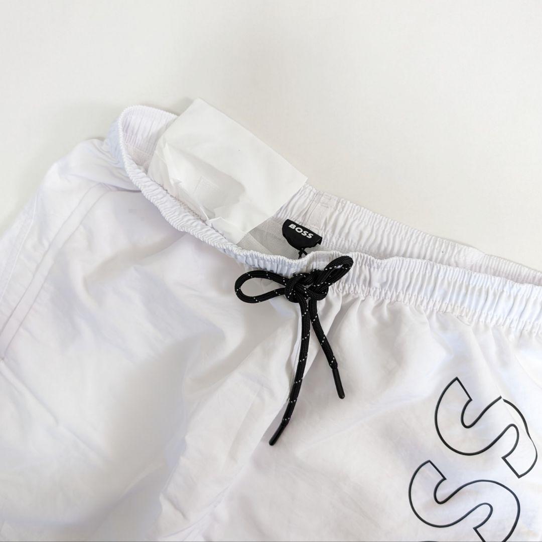 【海外限定品】 BOSS ボス スイム ショーツ 水着 L LL ホワイト 白