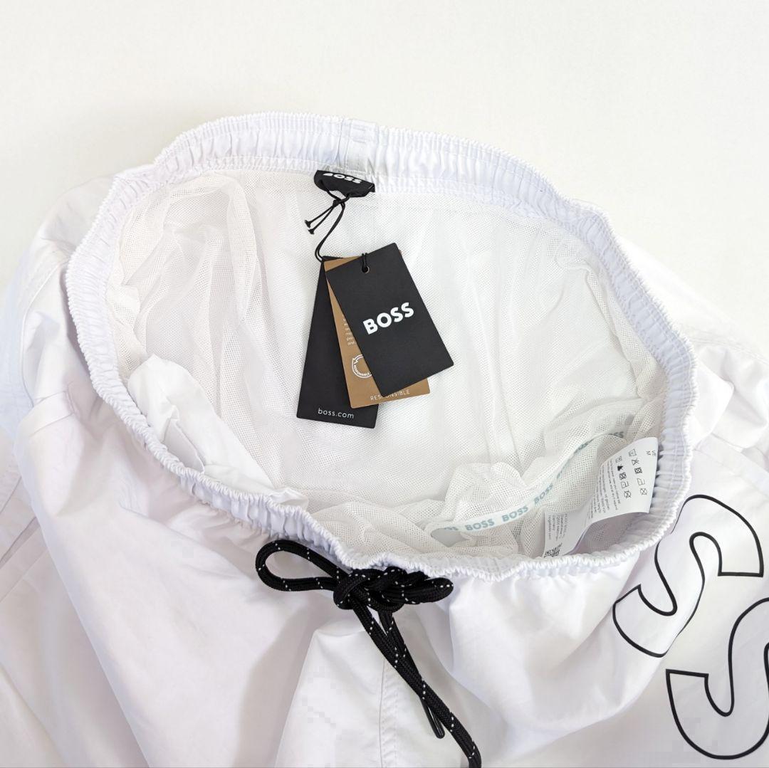 【海外限定品】 BOSS ボス スイム ショーツ 水着 L LL ホワイト 白