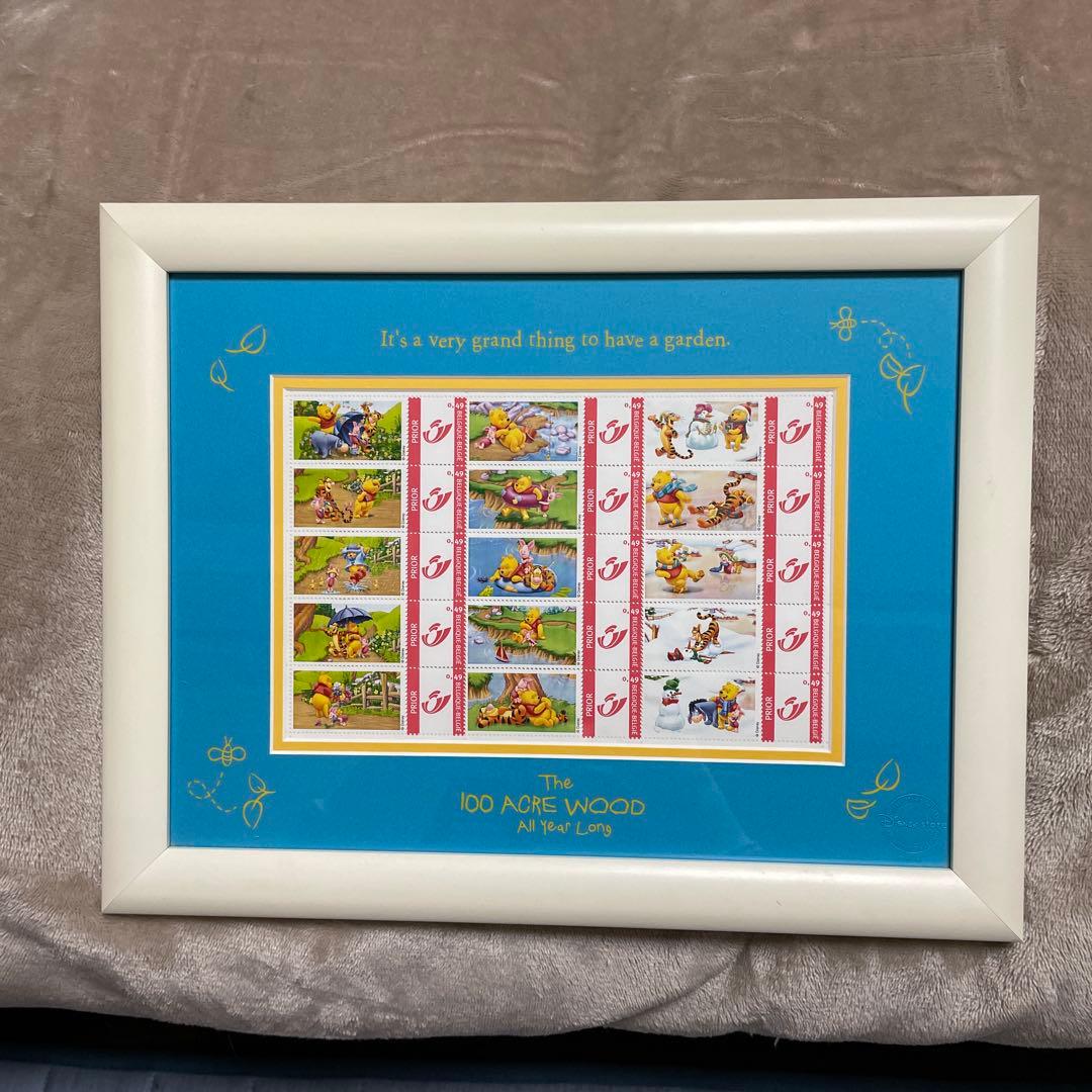 Disneyくまのプーさん　【200枚限定ベルギー切手フレーム】