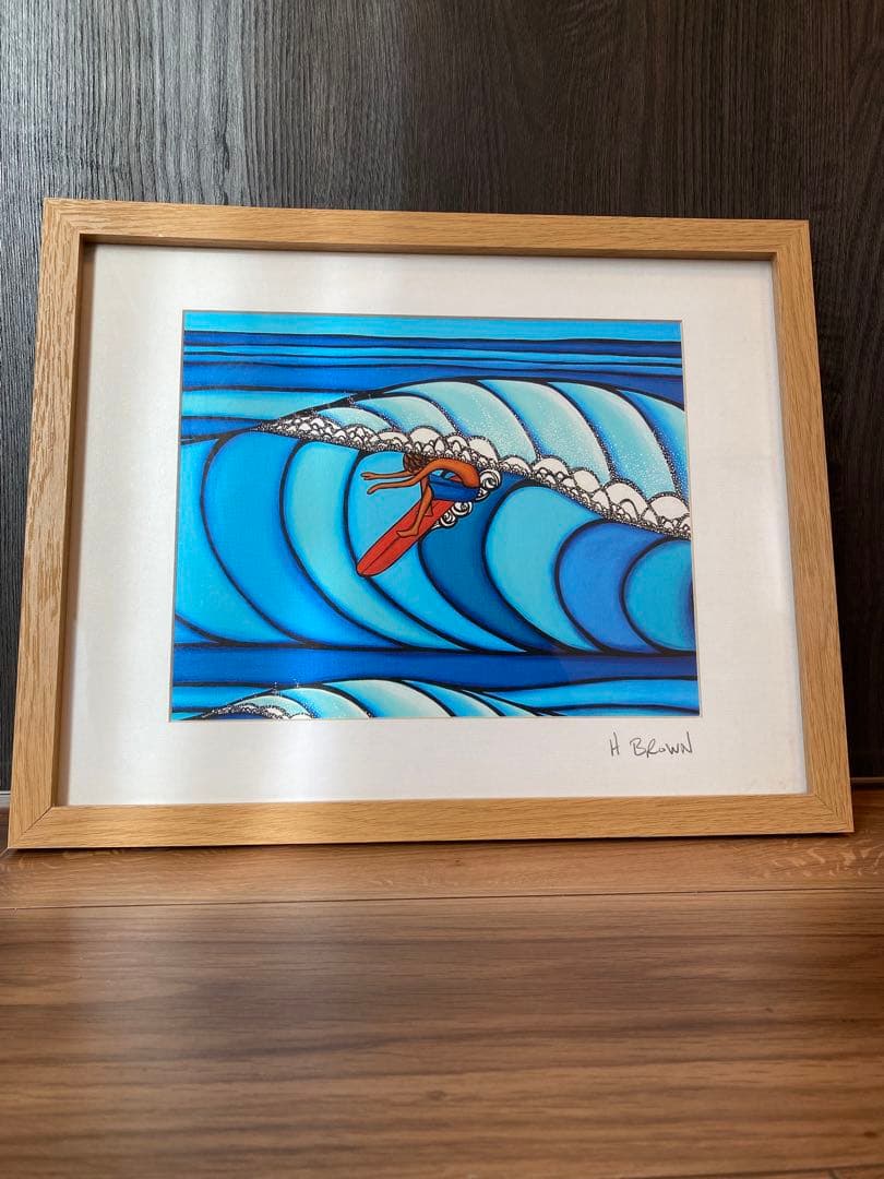 ヘザーブラウン ププケアサーフ 直筆サイン　モダンアート