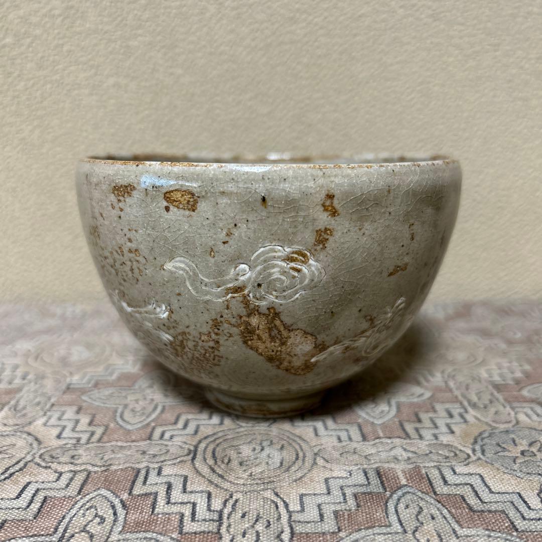 抹茶碗　雲鶴　骨董　茶道具　茶道　アンティーク