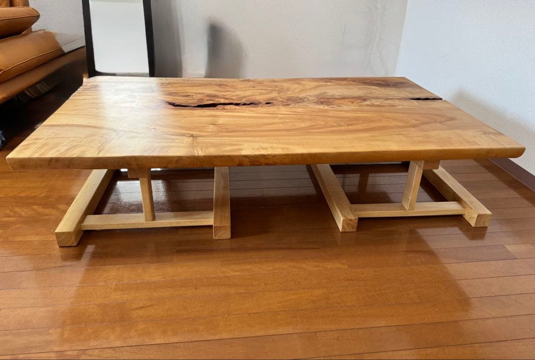 天然木一枚板　トチ　テーブル天板　※脚別売