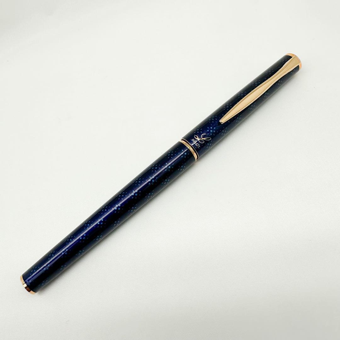 未使用 PILOT パイロット 万年筆 14K 585 パープル ケース付