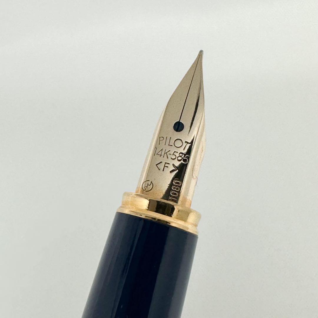 未使用 PILOT パイロット 万年筆 14K 585 パープル ケース付