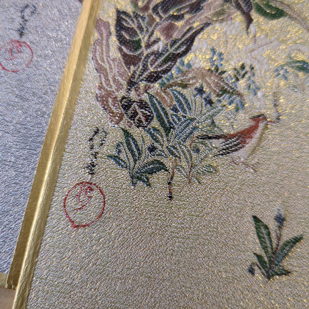 特価！掛短冊 抱一 花鳥十二ヶ月 画帳 短冊 12枚 美品 桐箱 複製