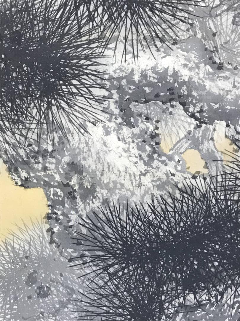 真作/今尾景祥/老松稚松之図/松図/掛軸☆宝船☆AG-287