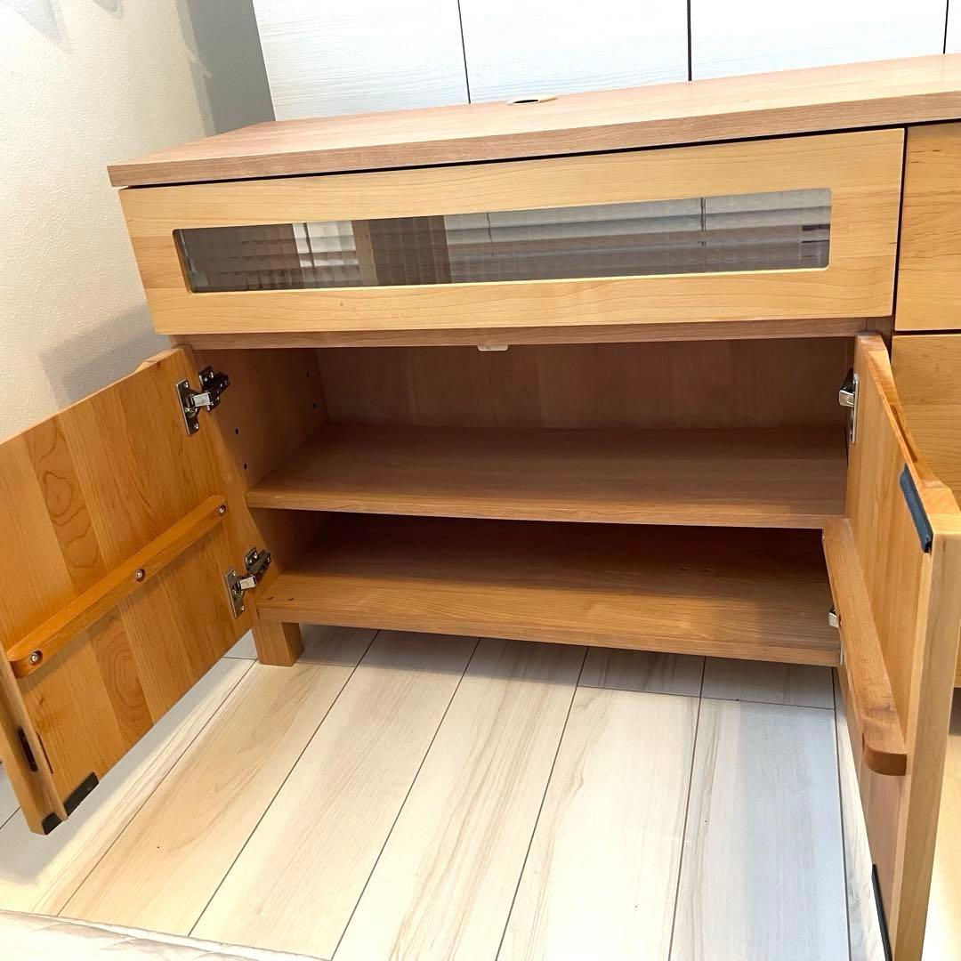 送料込み！アルダー材のテレビ台　幅117cm