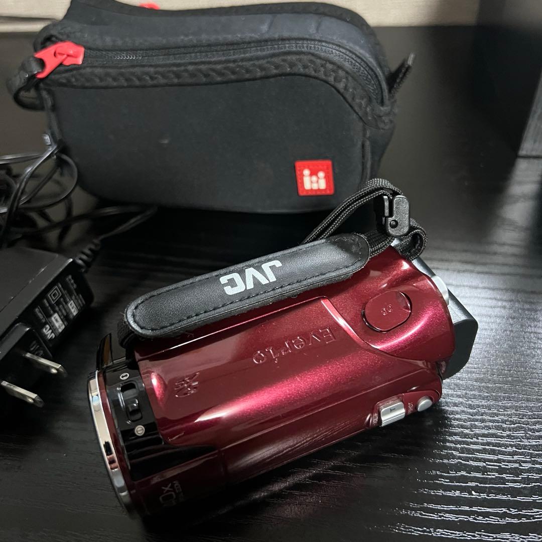 JVC Everio HDビデオカメラ 赤Everio GZ-HM450-R