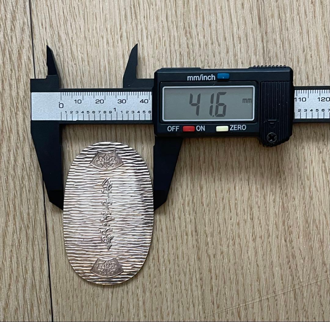 純銀　小判　徳力 刻印有り　木箱有り 30.4g