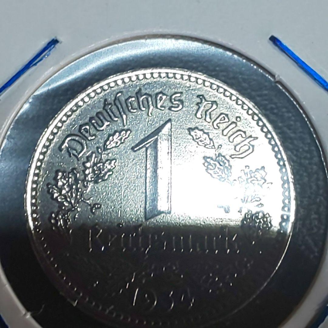 ワイマール1ライヒスマルク銀貨【未使用】