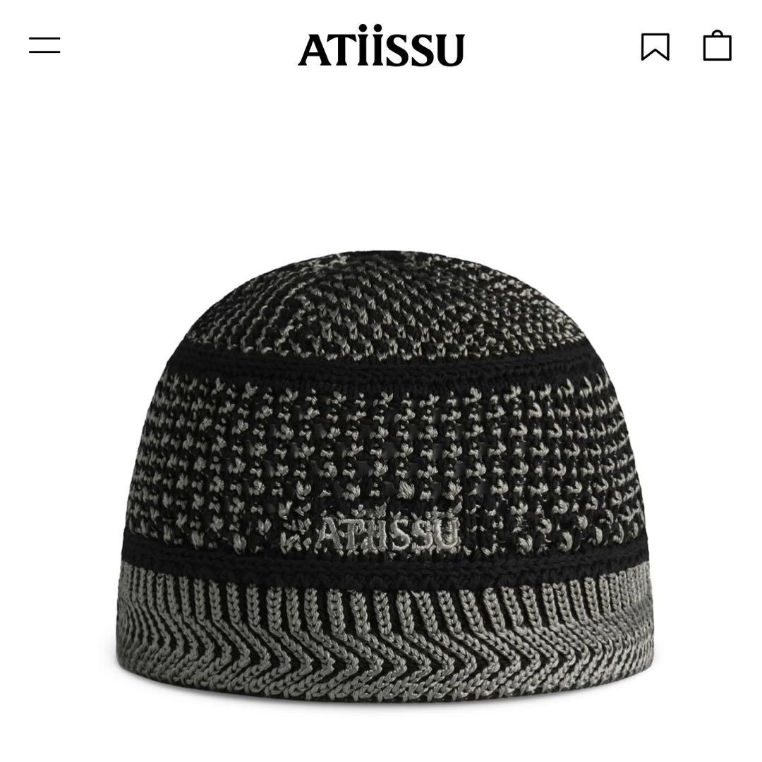 ATIISSU Classy Beanie ビーニー オリーブブラック