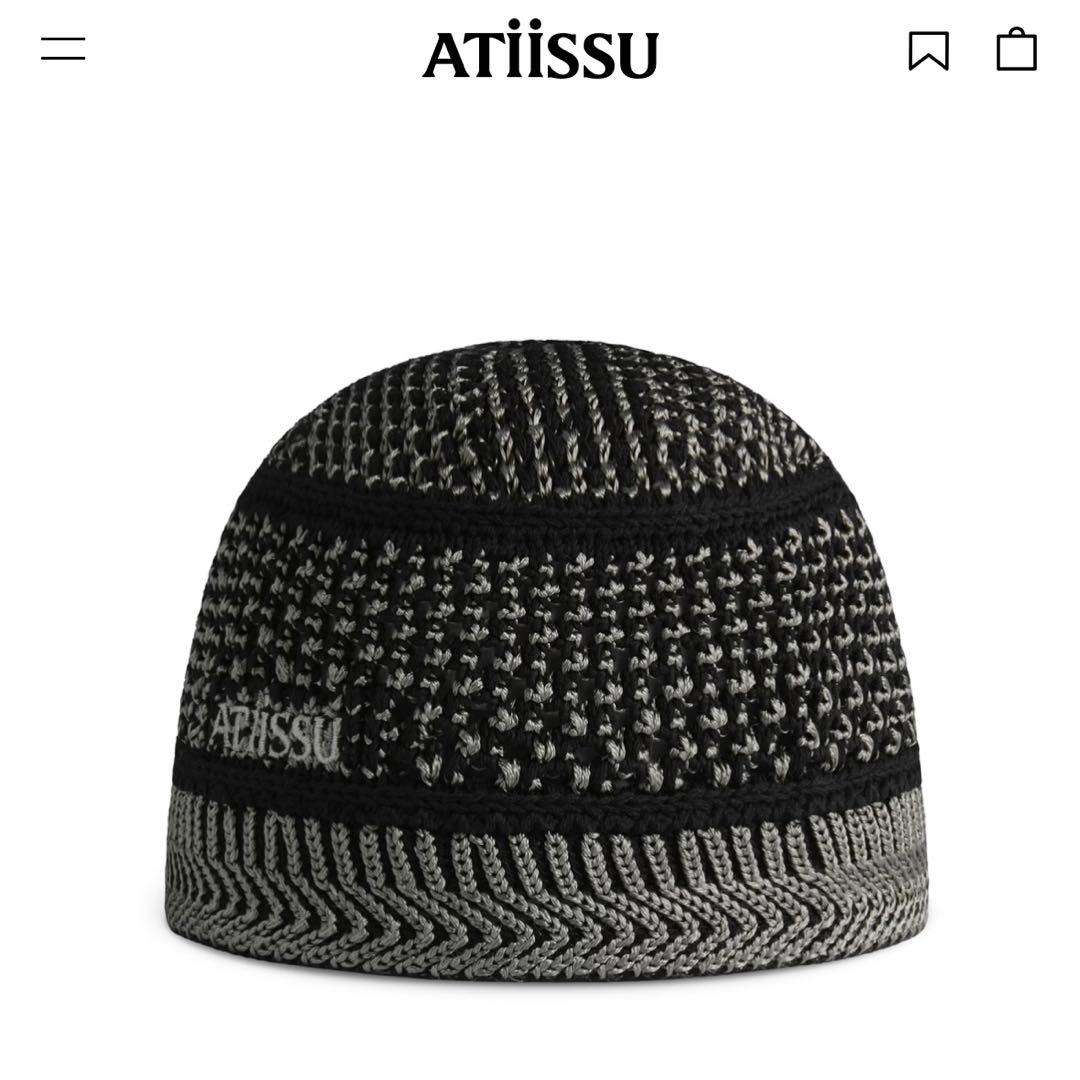 ATIISSU Classy Beanie ビーニー オリーブブラック