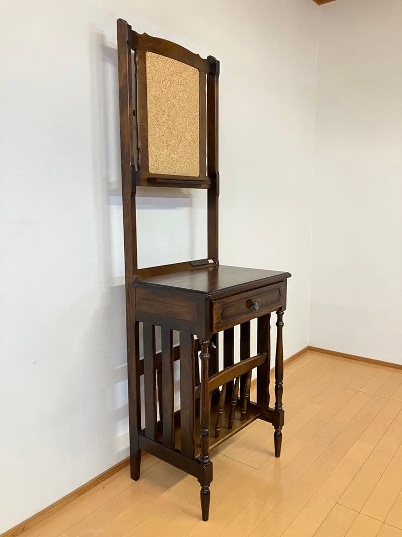 カリモク　コルクボード　フリーボート　コンセント付　電話/FAX台　玄関ラック