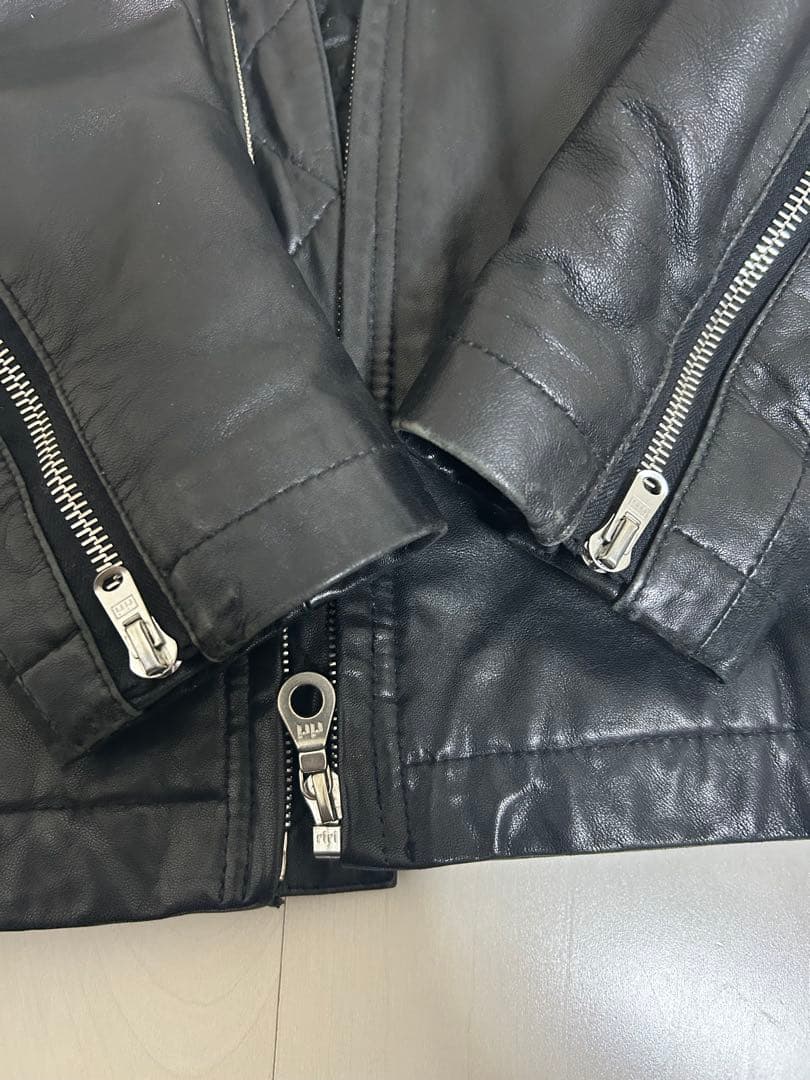 Stussy レザージャケット シングルライダース ステューシー ラムレザー