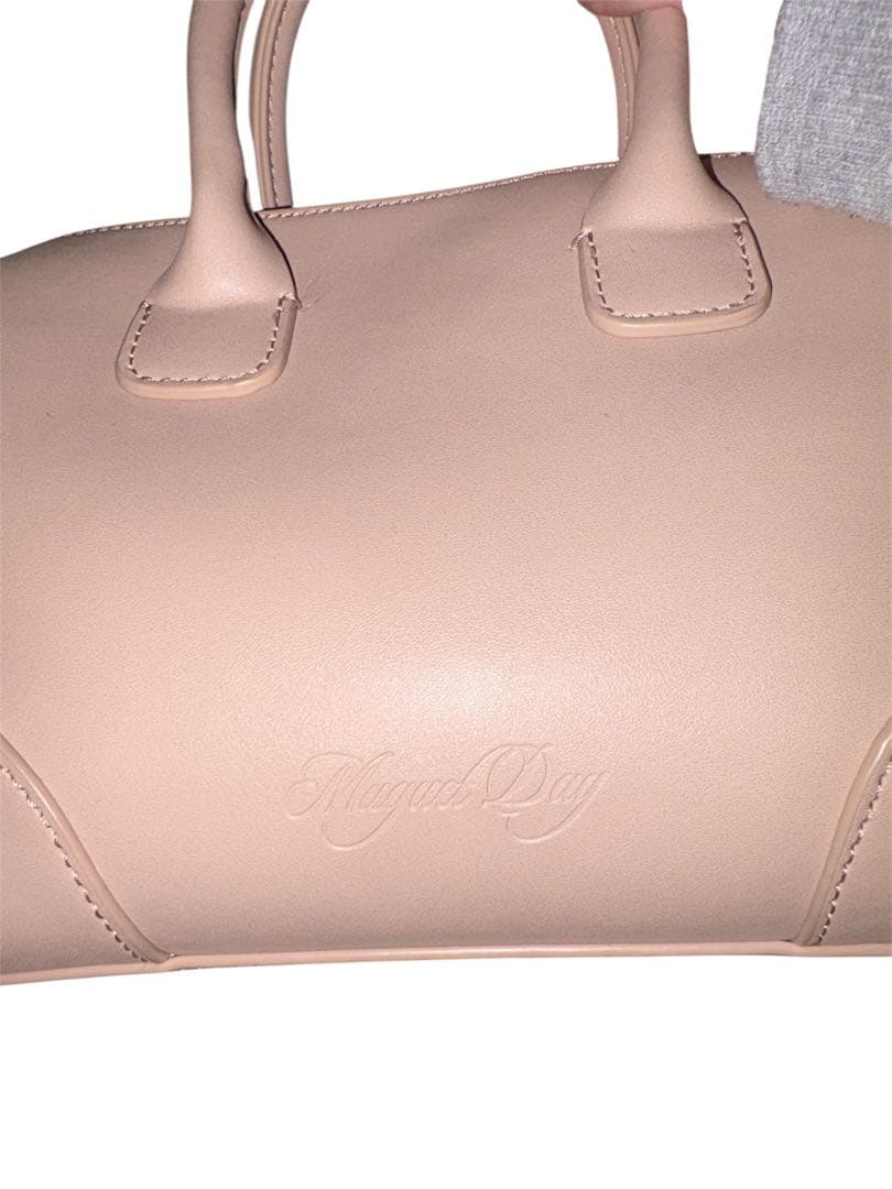 セールmuget ミュゲ2waybostonbagpinkショルダートートバッグ