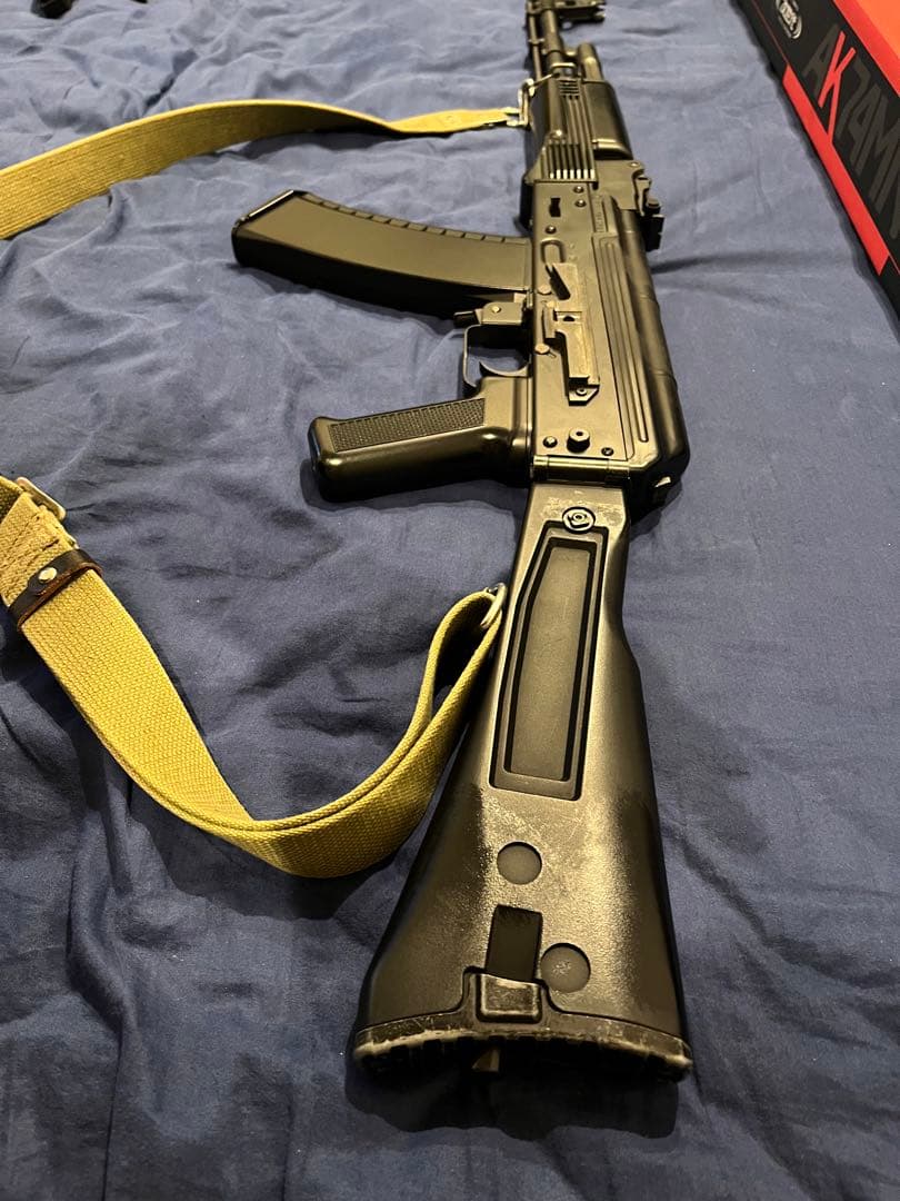 【フルセット】マルイ次世代電動ガンAK74MN、サイドレール、スリング、サイト付