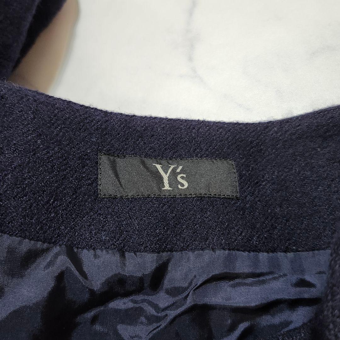 Y's　サルエルパンツ　サイドファスナー　ポケット付き　3　ネイビー