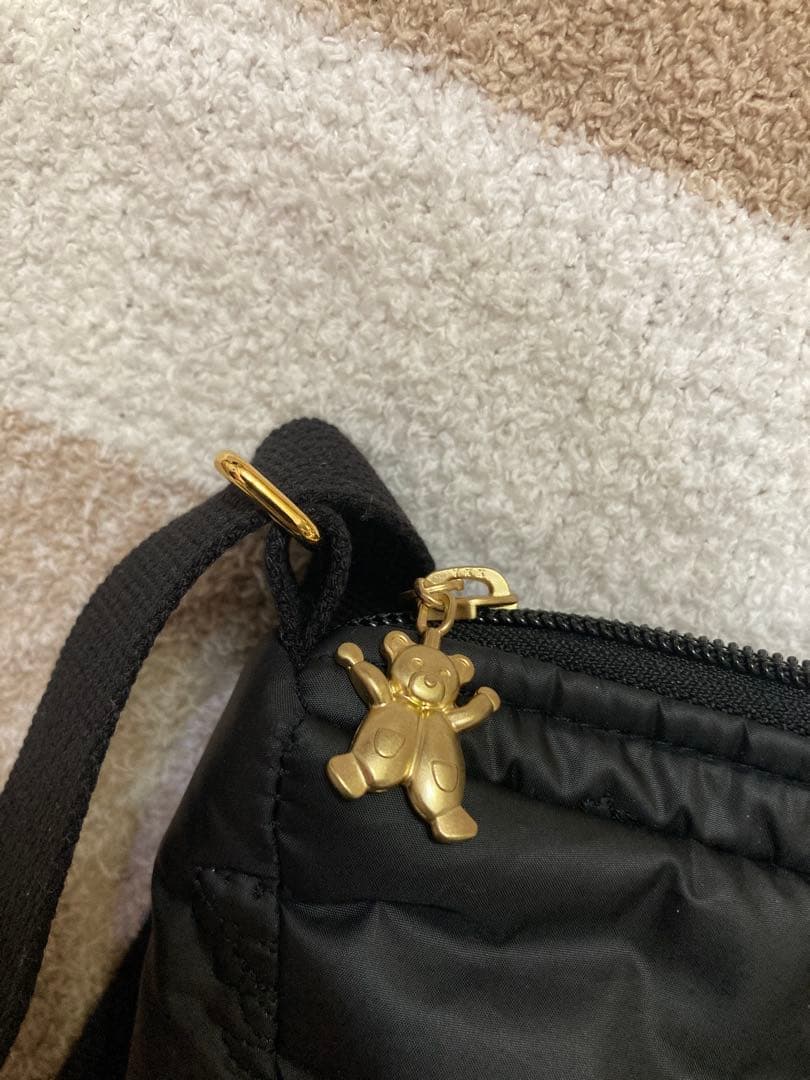 フェイラー　ハイジ　ハーフムーンバッグ　黒