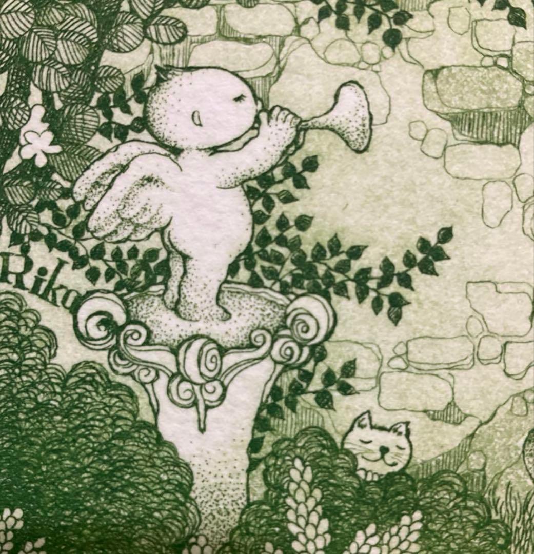 絵画・額縁・銅版画・上砂理佳・Prelude・エッチング・メルヘン・美術品・雑貨