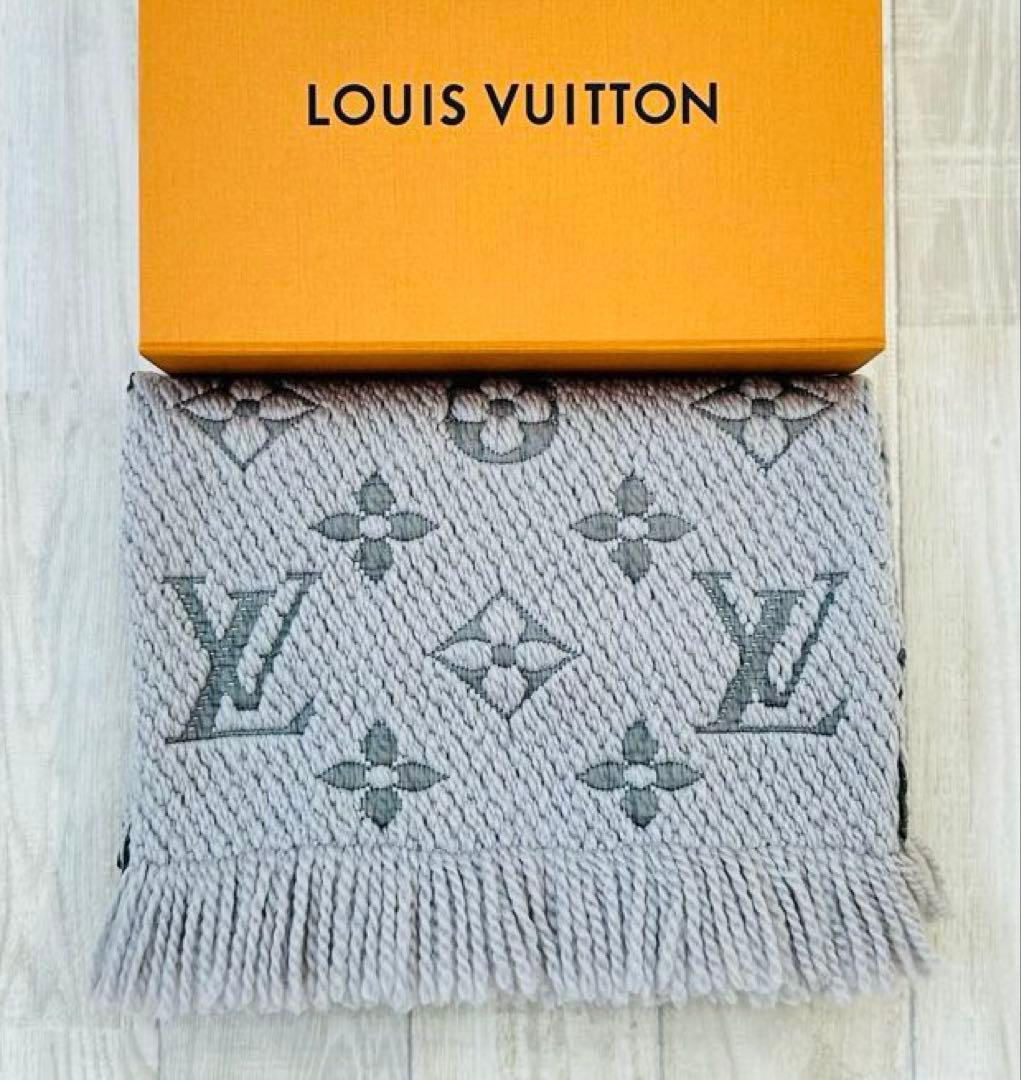 【Louis Vuitton】ロゴマフラー グリペルル定番男女兼用