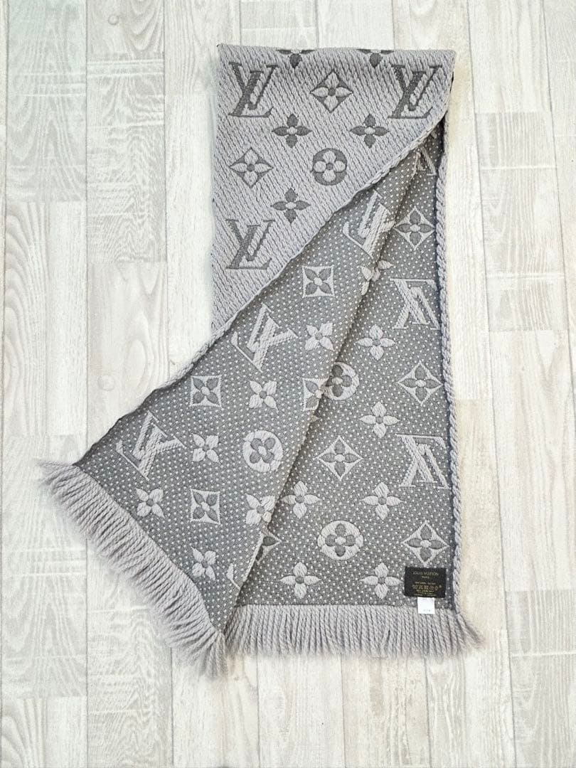 【Louis Vuitton】ロゴマフラー グリペルル定番男女兼用